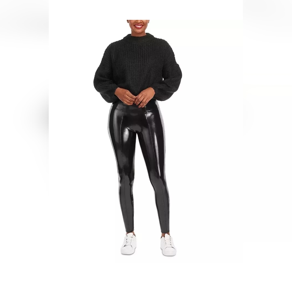 Black High-Shine Women's Pants